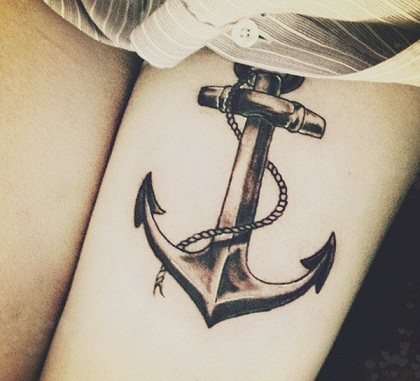 Sailor anchor type tattoos