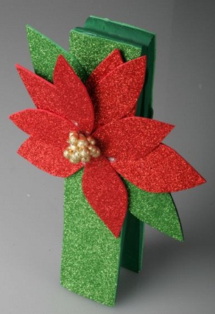 Glittery Poinsettia Crafts