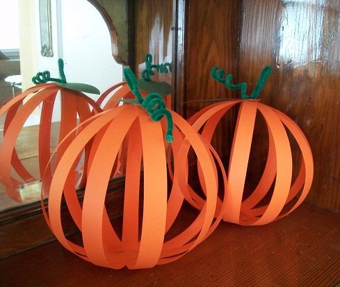 Simple Paper Pumpkin Crafts