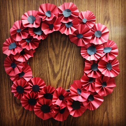 Poppy Wreath Craft