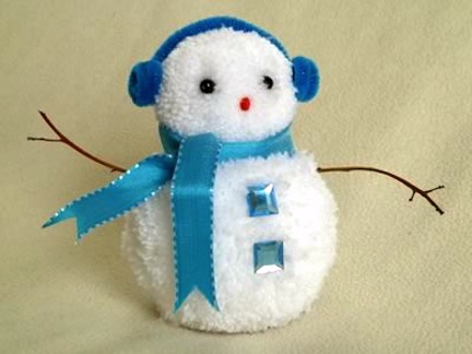 Pom Pom Snowman Crafts