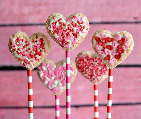 Crispy Rice Treats Valentine Craft