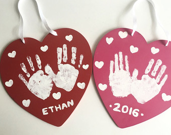 Hand Prints Valentine Craft