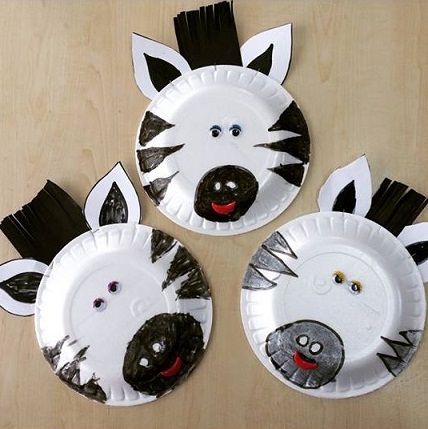 Zebra Paper Plate