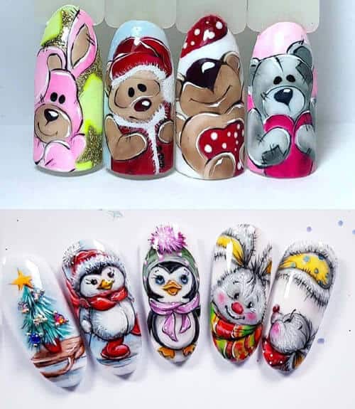 Beautiful Winter Nail Arts