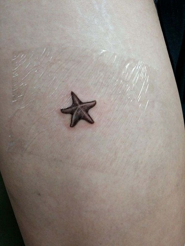 Small Star Fish Tattoo