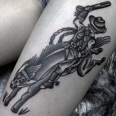 Startling Western Tattoo Design