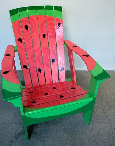 Watermelon Printed Deck Chairs