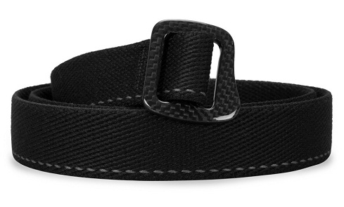 Carbon Fibre Webbing Black Belt