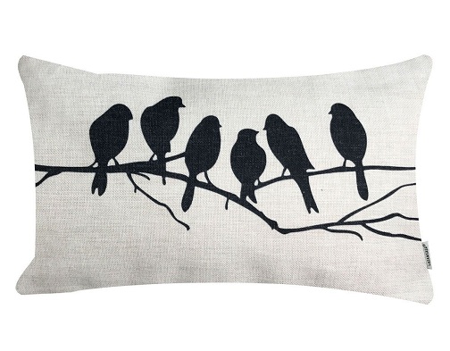 Cotton Linen Blend Decorative Pillow