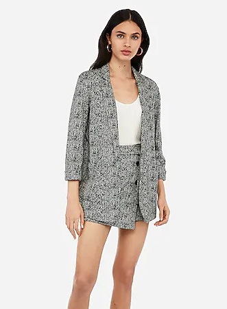 Grey Boyfriend Blazer Women