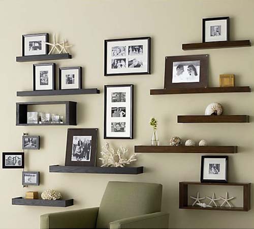 Scattered Hall Shelves