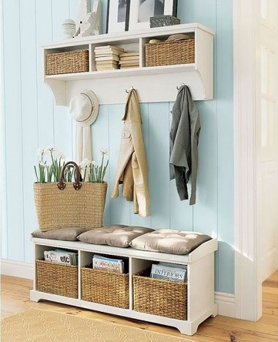 Hallway Shelf with Storage