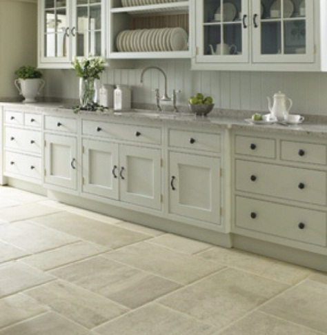 French Limestone Flooring for kitchen