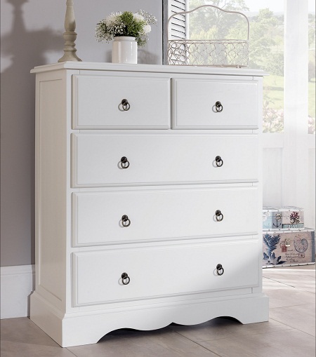 White drawers