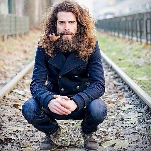 Long Hair and Beard