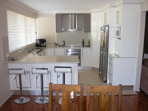 Concrete U Shaped Kitchen