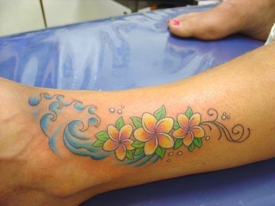 Wavevy Frangipani tattoo