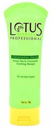 Lotus Herbals Cleansing Facial Green Tea and Chamomile Soothing Mask