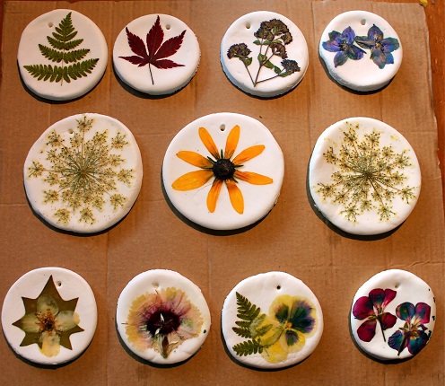 Pressed Flower Ornament Craft