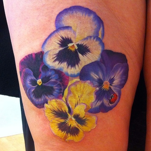 Pansy Flower Bunch