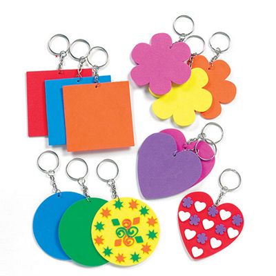 Colourful Key Chain Foam Crafts