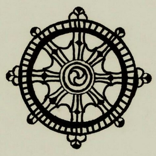 Dharma wheel Round Tattoo