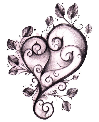 Impressive Gothic Heart Tattoo Design