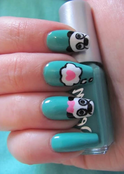 Easy panda bear animal print design