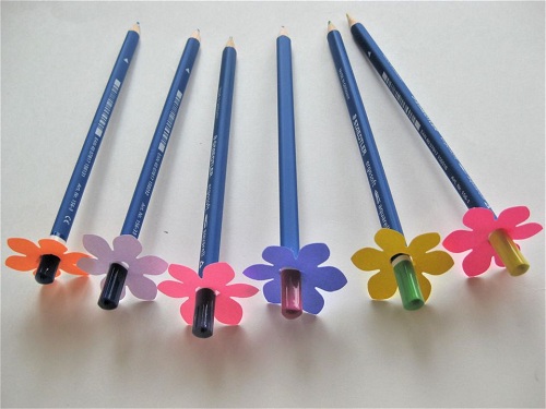 Flowered Pencil Toppers