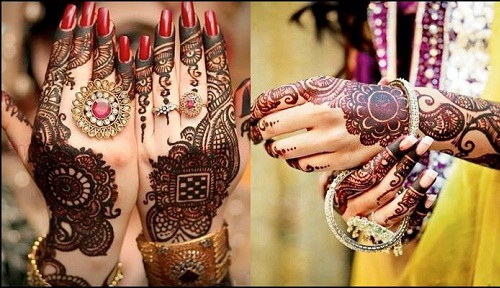 mehndi designs for karwa chauth