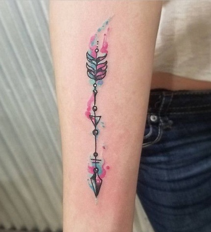 Dazzling Watercolour Tattoo Design