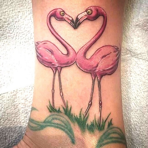 Very cute Flamingo Tattoos