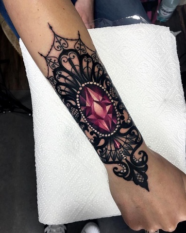 Feminine Designer Forearm tattoos