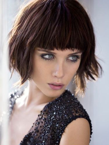 Cropped Edgy Short Shaggy Bob