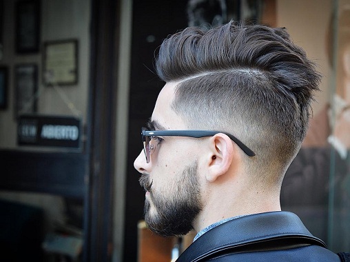 Cool Messy Pompadour Undercut