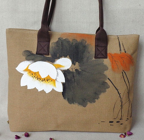 Hand painted Cloth Bag