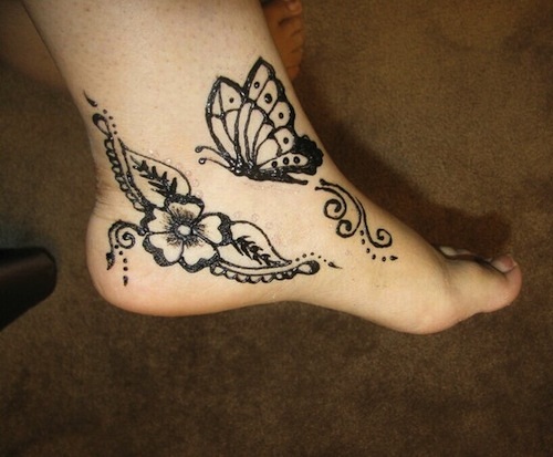 Butterfly Design For Ankle