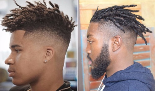 Mohawk Style with Hanging Dreadlocks High Top Hair