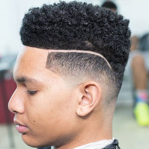 Curly Top with Surgical Line High Top Hair