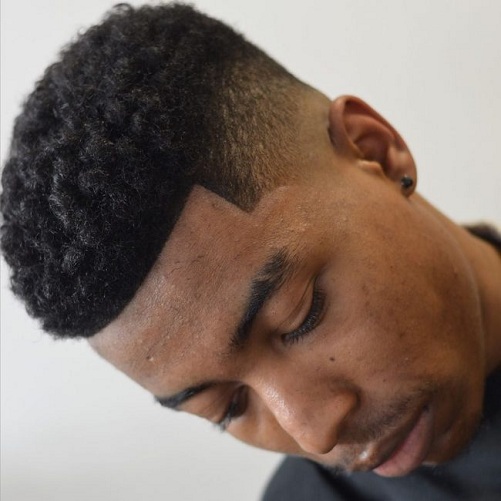 Medium Textured High Top Hair