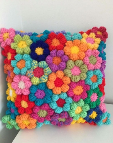 Rugging Rainbow Pillow