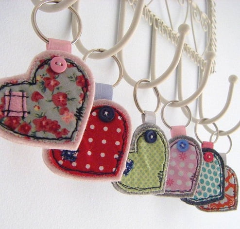 Fabric Craft key Rings