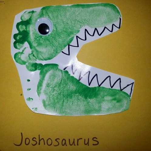 Footprint Dinosaur Craft