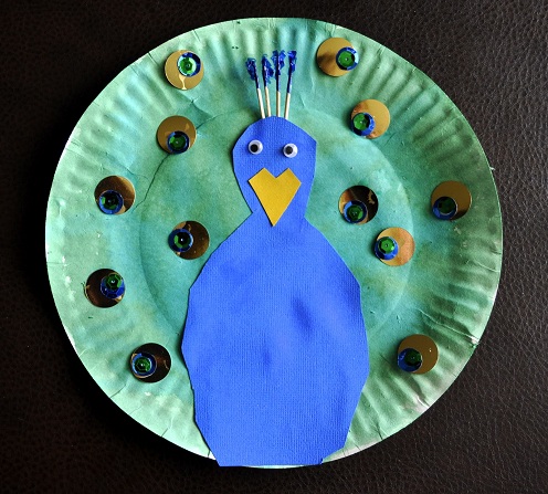 Paper Plate Peacock