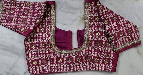 Muggu Designed blouse -24