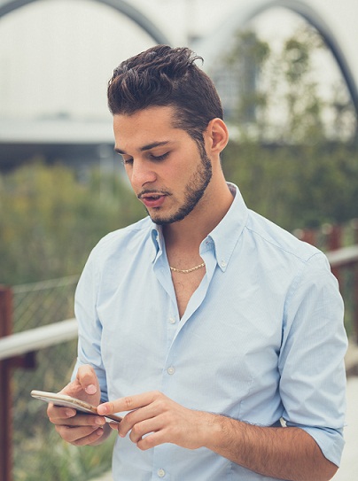 Half-Shaved Haircut for Men