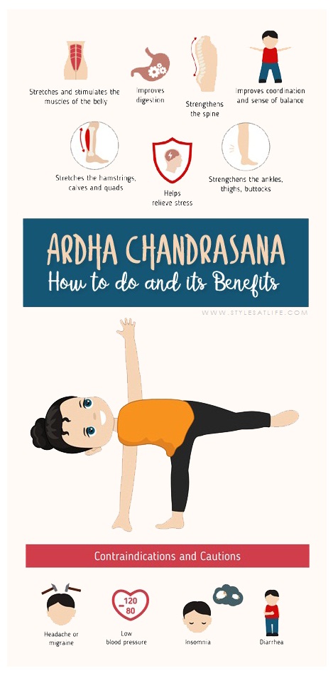 How to do Ardha Chandrasana (half moon pose) and its Benefits