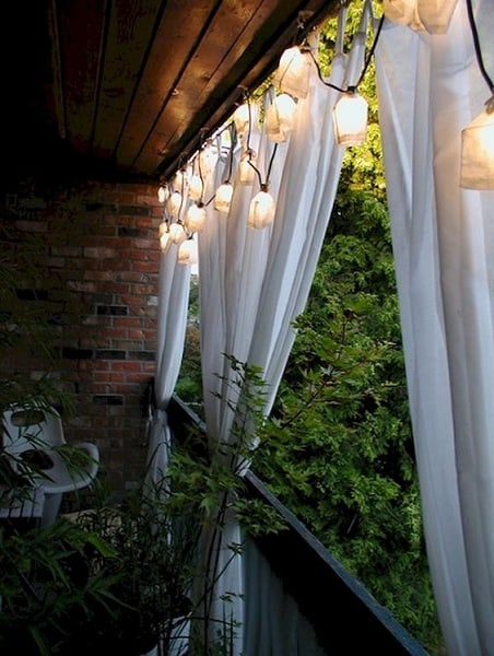 Rustic Balcony Ceiling