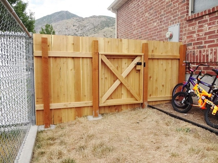 Wood Fence Gate